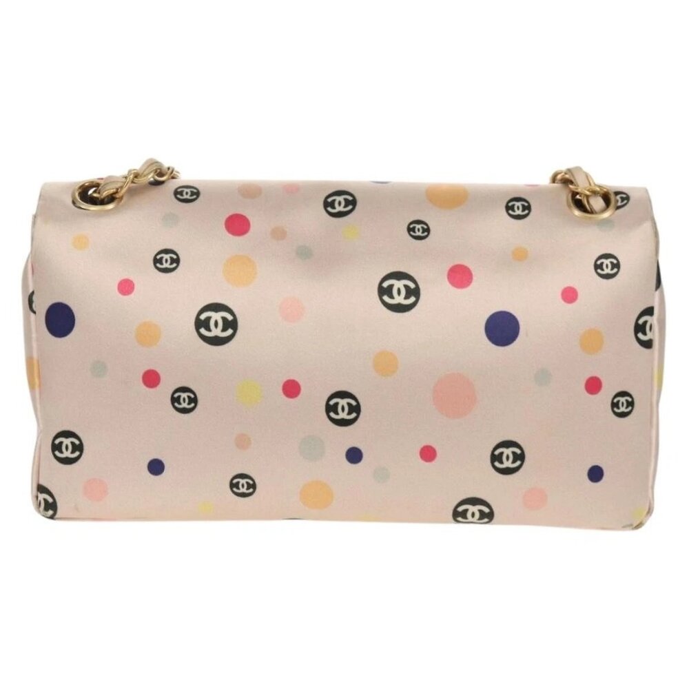 CHANEL Chain Shoulder Bag Satin Pink Gold - Picture 2 of 16